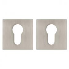 накладка под цилиндр AJAX ET JS SN квадрат 6мм матовый никель