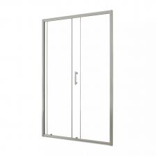 Душевая дверь в нишу Taliente 100x195 профиль хром стекло прозрачное