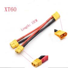 XT60 Параллельный разъем батареи Мужской/гнездовой кабель Двойной удлинитель Y-разветвитель/3-сторонний силиконовый провод 12AWG для двигателя RC батареи