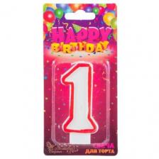 Свеча для торта цифра 1