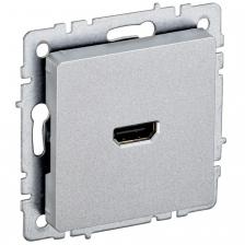Розетка HDMI IEK Brite РHDMI-0-БрА алюминий