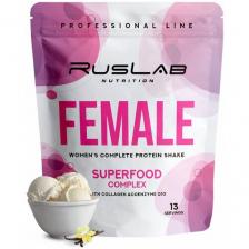 FEMALE-протеин для похудения, белковый коктейль для девушек (416 гр), вкус ванильное мороженое