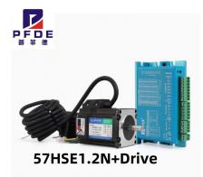 Nema 23 Шаговый серводвигатель 1,2 нм 57HSE1.2N+HBS57 Шаговый двигатель с замкнутым контуром/DL57 Высокопроизводительный шаговый сервопривод, 2-фазный.