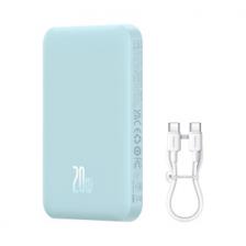Внешний аккумулятор с поддержкой беспроводной зарядки Baseus Magnetic Wireless Charging Power Bank 5000 mAh 20W Blue (PPCXM05)