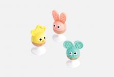 Набор игрушек-погремушек Cheery critter rattle trio 1 шт HAPE