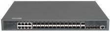 Коммутатор управляемый NIKOMAX GL-SW-G301-38F L3, Stack, 24 порта 100/1000BaseX SFP, 8 портов 10/100/1000BaseT, 6 портов 1/10GE SFP+, Резервный БП (оп