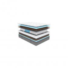 Практичный ортопедический матрас ОК Медиум Лайт создан на основе комбинированных наполнителей. Здесь сочетаются как натуральные, так и искусственные материалы, которые дают сторонам уровень жёсткости выше среднего.Тонкая плита из кокосовой койры соседствует с пеной Баланс Фоам. Оба наполнителя примечательны своими ортопедическими качествами, а потому имеют достаточно выраженную плотность. Это позволяет удерживать спину и позвоночник человека на поверхности в естественном правильном положении.Пена, как и койра – это гипоаллергенные наполнители, их гигиенические показатели находятся на высоком уровне. Оба материала отлично «дышат» и обеспечивают тем самым комфортное для сна спальное место. Пену Баланс производят из ППУ, на неё получен специальный европейский сертификат безопасности. Койру получают из волокон кокоса, этот наполнитель не скапливает пыль и грязь.Пружинный блок 3 Zone лежит в основе модели. Он заключён между слоями пены и койры, а также проложен термовойлоком для того, чтобы максимально защитить мягкие внутренние компоненты матраса. Этот блок примечателен независимой работой каждой из пружин. Все элементы здесь самостоятельно отзываются на нагрузку. Такое функционирование даёт изделию ортопедический эффект и лишает его нежелательных лишних колебаний поверхности и провалов. Рекомендованная нагрузка на блок – 120 кг на спальное место.Блок построен зонально и состоит из пружин различной плотности. Система учитывает анатомию, и усилена более жёсткими пружинами в местах повышенного давлениями. В то же время более мягкие спирали установлены в местах с меньшей нагрузкой. Таким образом матрас получает яркий ортопедический эффект.Чехол матраса выполнен из трикотажа с комфортным слоем синтепона в качестве подложки. Для усиления мягкости в стёжку также добавлена фирменная пена Balance. Четвёртым слоем установлен прочный спанбонд. Он усиливает конструкцию чехла и делает эксплуатацию более надёжной и долговременной. Все вместе слои формируют 4D Original – четырёхслойную обивку повышенного комфорта.