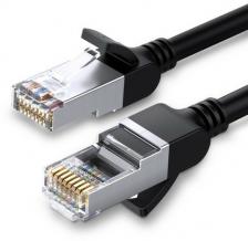 Кабель UGREEN NW101 50186 Cat 6 U/UTP Pure Copper Ethernet Flat Cable 3m, Black 50186_