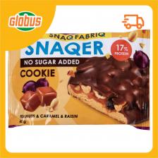 Печенье протеиновое Snaq Fabriq Snaqer арахис-карамель-изюм