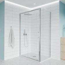 Душевой уголок Veconi Evo 100SP CH 140х70 см, профиль глянцевый хром, стекло прозрачное