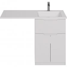 Напольная тумба Dreja Vega 60 см, 1 ящик, 2 дверцы, белый глянец 99.0450