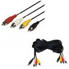 Аудио/видео шнур 4 RCA - 4 RCA длиной 7 метров предназначен для подключения видеоустройств и аудиосистем. Он оснащён четырьмя разъёмами RCA с обеих сторон, что позволяет передавать как видео, так и звуковые сигналы.