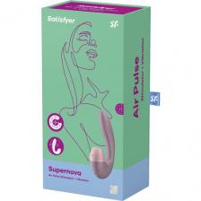 Вибратор с вакуумным стимулятором Satisfyer Supernova, розовый