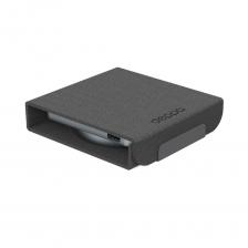Беспроводное зарядное устройство Deppa Magsafe Crystal Travel 2 в 1 (23154) для смартфона/наушников 20W (черный)