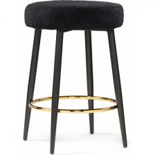 Барный стул Woodville Plato black fabric 15420