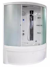 Душевой бокс Radomir Вирсавия 170х125 L профиль белый стекло матовое