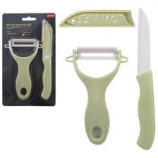 Набор кухонный Mallony CERAMIC, 2 предмета, нож, овощечистка (008662)