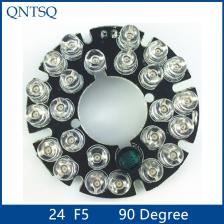 Светодиодный инфракрасный щит 24x5, 90 градусов для камер видеонаблюдения, с ночным видением, источник питания 12 В пост. Тока. CY24F5-90A