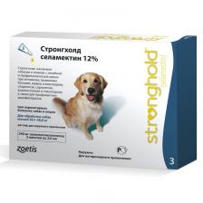 Zoetis Стронгхолд капли для собак, против наружных паразитов, 20-40 кг, 3 пипетки х 2 мл - 240 мг от вшей для взрослых США 1 уп. х 1 шт. х 0.04 кг