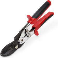 Строительные ножницы по металлу STUBAI – профессиональный кровельный инструмент, который используется для резки металлических листов, алюминиевого профиля, металлочерепицы, оконных отливов и профнастила, а также при монтаже вентиляционных каналов и изготовлении водостоков. Режущие кромки изготовлены из высоколегированной стали, дополнительно прошедшей индукционную и лазерную закалку, что позволяет сохранять заточку на протяжении всего срока службы. Ножницы по металлу STUBAI позволяют получить ровный и аккуратный рез без зазубрин, во время работы не отгибают металл, при раскрое линия реза остаётся видимой. Несомненно, такой выбор удовлетворит любые запросы жестянщика и кровельщика фальцевой кровли, а скорость и качество выполненной работы будут по достоинству оценены Вами и Вашими клиентами. Рычажные ножницы комбинированного действия ЛЕВЫЕ STUBAI арттикул 270111 применяются для прямого и криволинейного реза; Двойной рычажный механизм уменьшает нагрузку на руку, передавая при этом значительное усилие. Эргономичные двухкомпонентные рукоятки удобно лежат в руке, а упоры препятствуют соскальзыванию пальцев на рабочую часть, поэтому ножницами комфортно работать. Твердость режущих кромок, HRC 60-62 Толщина обрабатываемого металла, сталь 400 H/мм2 1.2 мм Толщина обрабатываемого металла, нерж. сталь 600 H/мм2 0.8 мм Длина инструмента 260 мм. Вес 0.47 кг.