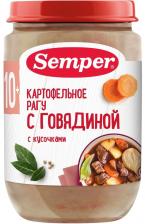 Пюре Semper Картофельное рагу с говядиной с 10 месяцев 190г