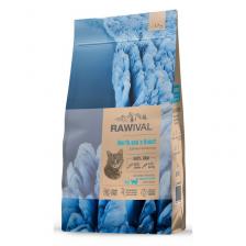 Rawival North Sea’s Finest сухой корм для взрослых кошек, с лососем и сельдью - 1,7 кг повседневный супер премиум с клетчаткой для взрослых с сельдью для всех пород мешок Импортный корм 1 уп. х 1 шт. х 1.7 кг