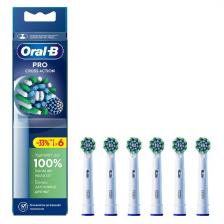 Насадки для зубной щетки Oral-B PRO CrossAction, 6 шт., с Х-образными щетинками (EB50RX)