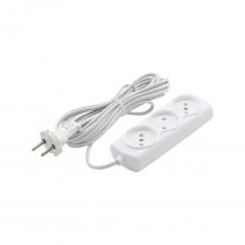 Сетевой удлинитель РемоКолор 3 розетки шввп 2x0,75мм?, 6а, б/з, 5м, (шт.) 89-0-035