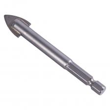 Сверло по стеклу и керамике HEX 14 мм VIRAСверло используется для сверления отверстий в стекле, мраморе, керамической и кафельной плитках. Сверло выполнено из высококачественной инструментальной стали, режущие кромки выполнены из сплава карбида вольфрама, что обеспечивает высокую прочность и долгое сохранение режущих качеств инструмента даже после длительного использования. Шестигранный хвостовик делает оснастку применимой не только к электроинструментам оснащенных зажимным патроном, но и с патронами типа НЕХ.Характеристики:Диаметр сверла (мм): 14Длина сверла (мм): 85Материал наконечника: карбид-вольфрамовый сплав (YG6X)Материал стержня: углеродистая сталь (С45)Твердость (HRC): 38-48Тип хвостовика: шестигранный (1/4 HEX - E)Назначение: для эффективного сверления стекла и керамической плиткиСовместимость: шуруповерт, дрель