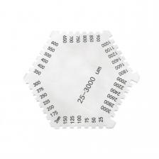 Высокоточный измеритель толщины влажной пленки 2 мм, шестигранная расческа из нержавеющей стали для влажной пленки, карта для измерения толщины, покрытия краски