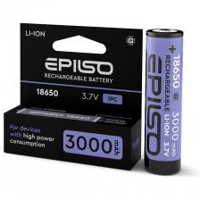 Литий-ионные аккумуляторы. Предназначены для многоразового использования. Для устройств с высоким энергопотреблением.Литий-ионные элементы питания EPILSO типоразмер 18650 3000mAh по 1 шт в упаковке (box). Благодаря своей значительной ёмкости, они обеспечивают долгую работу приборов и электронных устройств, гарантируя длительное время автономной работы.Встроенная тройная система безопасности, включающая защиту от короткого замыкания, перегрева, перезаряда и переразряда, осуществляется путем установки термопредохранителя и специальной защитной платы на аккумулятор. Применяются в различных электронных приборах, например: в фонарях, ноутбуках, портативных зарядных устройствах, блоках питания малогабаритных транспортных средств, медицинских приборах и т.д.