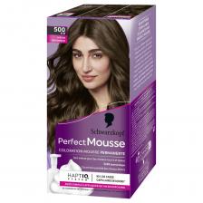 Перманентная краска для волос Schwarzkopf Perfect Mousse Foam Collection 0% аммиака, 500 средний каштан