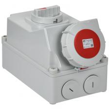 Розетка с механической блокировкой ССИ-834 63А-6ч/380В 3P+PE IP67 IEK, цена за 1 шт
