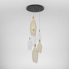 Чистая точная форма подвесных светильников Ruche, состоящая из множества металлических колец, олицетворяет современность с традиционными контурами. Свет мягко рассеивается через металлическую сетку плафона, создавая изысканный мягкий узор на стенах.Каждая деталь серии разработана с тщательной заботой, обеспечивая идеальное равновесие между эстетикой и функциональностью. Утонченные кольца моделей добавляют элегантности в интерьер.