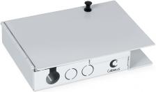 Бокс настенный Cabeus JJT-4-ST на 4 ST со сплайс пластиной и КДЗС (без пигтейлов и проходных адаптеров)
