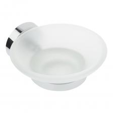 Мыльница для ванной Fora Long с держателем стекло/силумин хром (L036)