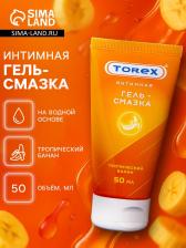 Гель-лубрикант Torex "Тропический банан", интимный, 50 мл