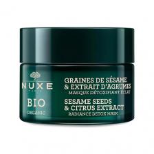 Маска для лица NUXE Маска-детокс для сияния кожи Bio Organic Sesame Seeds & Citrus Extract Radiance Detox Mask 50