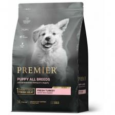 Сухой корм для собак Premier Dog Turkey PUPPY (Свежее мясо индейки для щенков всех пород с 3 недель, беременных и кормящих собак) 1 кг