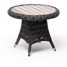 Равенна кофейный стол из искусственного ротанга, цвет графит 4SIS УТ-00001063 (круглая столешница, 4 ножки)