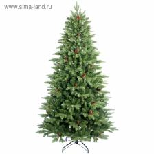 Искусственная ёлка Max Christmas «Московская», 210 см, d нижнего яруса 130 см, ветки смешанные на крючках