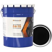 Строительная эмаль Эмаль ПФ-115 Москвичка КраскаВо черная строительная 25 кг 4620105771856