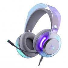 Игровые наушники Defender Glitch RGB, 2 м White (62490)