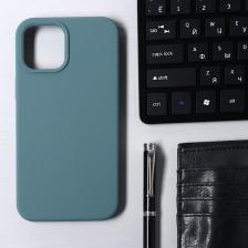 Чехол Krutoff, для iPhone 12 Pro Max, матовый, темно-оливковый