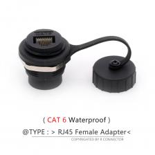 1 шт., адаптер RJ45 CAT.6/CAT.6A, сетевой разъем D-типа, гнездовые розетки RJ45, 8P8C, водонепроницаемый/защитный
