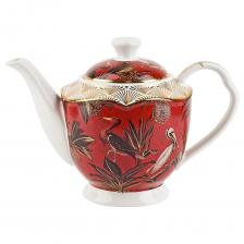 Представляем вам коллекцию посуды Casablanca, которая является идеальным выбором для тех, кто ценит стиль и изысканность в дизайне. Коллекция выполнена из высококачественного фарфора, что придает ей особую прочность и элегантность. Особенностью этой коллекции является прекрасный рисунок с изображением пеликанов, которые придают посуде уникальный и оригинальный вид. Каждое изделие украшено золотыми элементами, что добавляет роскоши и изыска. Золотой декор является не только стильным дополнением, но и символом изысканности и роскоши. В основании носика чайника есть отверстия для задерживания чаинок Рекомендации по использованию: СВЧ - нет. ПММ - нет. Размер штуки: 21х12х14,5 см Чайник заварочный фарфоровый 600мл, может использоваться для: заваривания чая и кофе, травяного и листового сбора, холодных и горячих напитков, сервировки новогоднего стола. Чайник фарфоровый может применяться как: заварник, заварной чайник, чайник для заварки, фарфоровый чайник, чайник 0,6 л, посуда для чая и кофе.