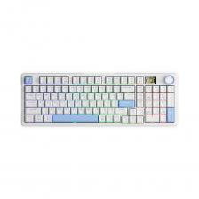 Игровая клавиатура James Donkey RS2 3.0, Silver, белый/голубой, английская раскладка