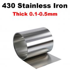 Железная фольга из нержавеющей стали 430, ширина 10/20/50/100/300 мм, тонкие магнитные стальные листы, магнитная железная фольга