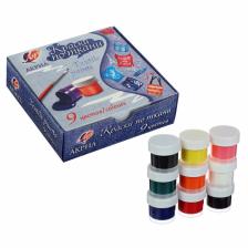 Краска по ткани, набор 9 цветов x 15 мл, Луч, акриловая на водной основе