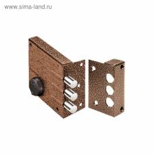 Замок накладной «Эльбор» Кремень 1.04.52.5.5.К, 112x104x20 мм, 5 ключей